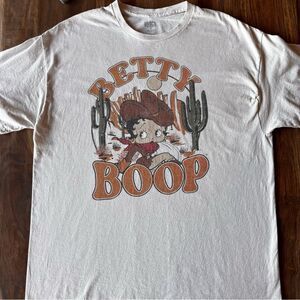 Betty Boop Western Rodeo themed T-Shirt, Size XL